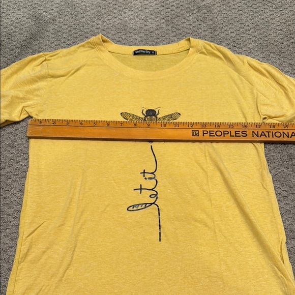 SeeYou Shy - Let It Bee Mustard Yellow Graphic Tee - Picture 5 of 6